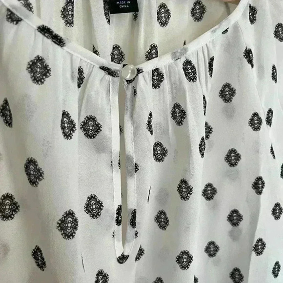 J. Crew Sheer Patterned Blouse - Picture 4 of 7